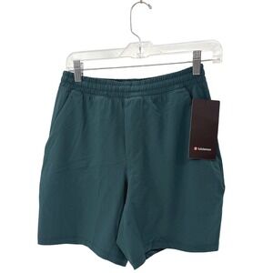 Lululemon Pace Breaker Shorts 7" Men Small Green Lined Classic Fit New